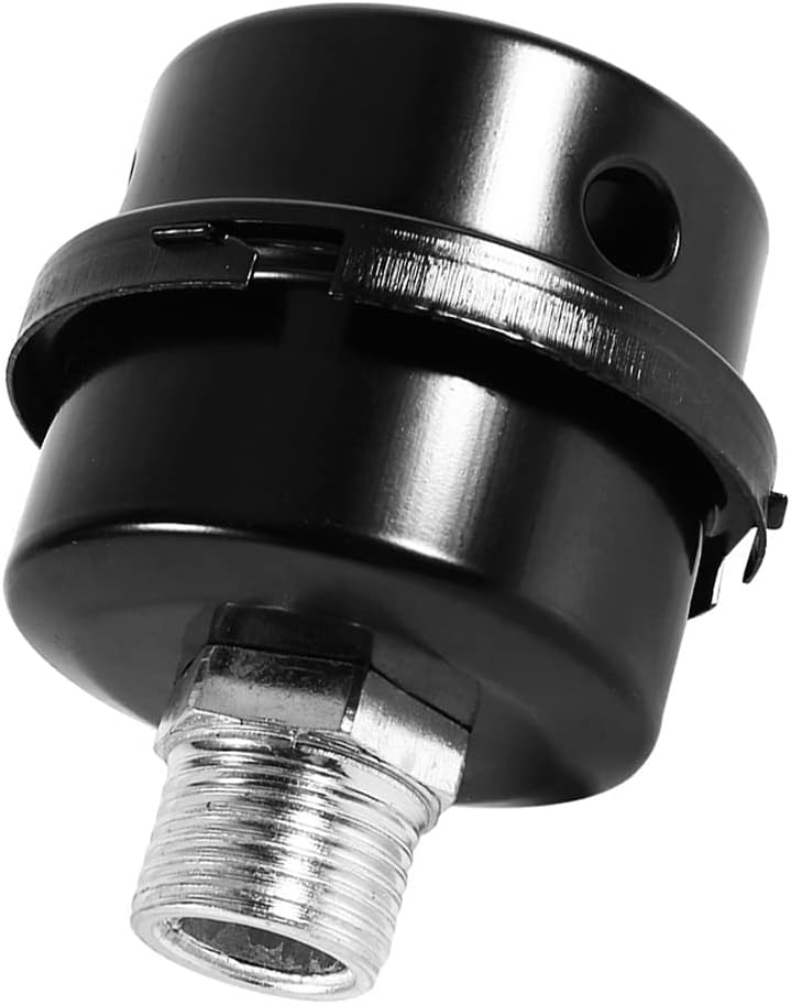 varlty 3/8" Male Thread Diameter (0.63in / 16mm) Air Compressor Silencer & Filter, Metal Air Compressor Intake Filter, Sound Muffler & Silencer, Air Compressor Replacement Parts - Image 1